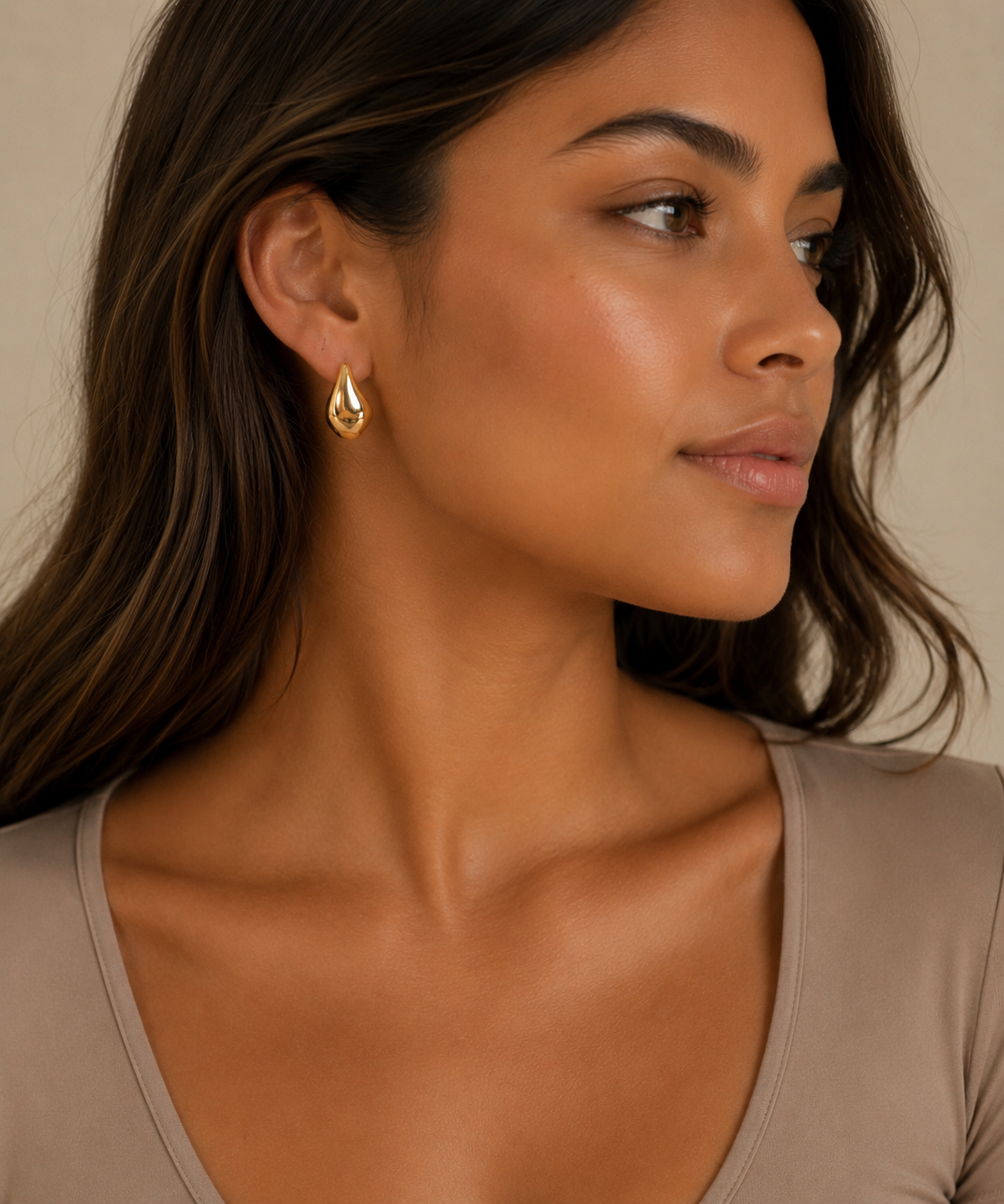 Demi Teardrop Earrings – Gold