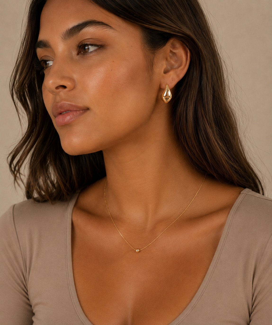 Demi Teardrop Earrings – Gold