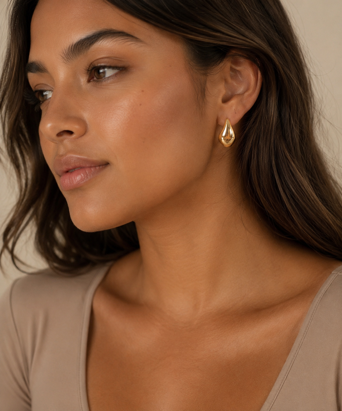 Demi Teardrop Earrings – Gold