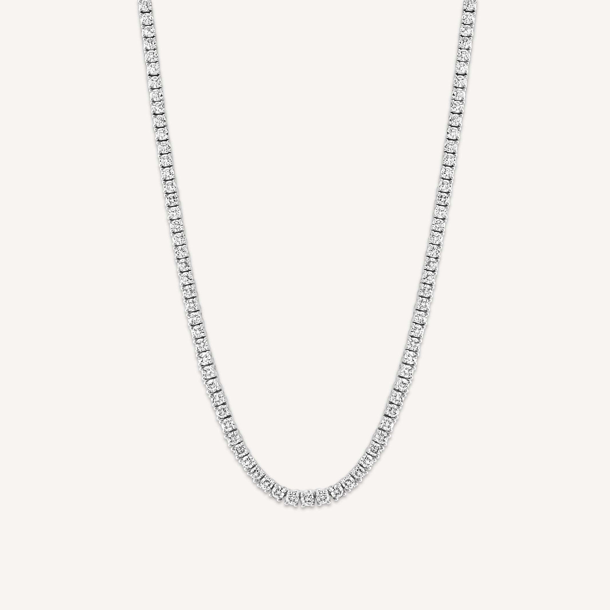 MIA TENNIS NECKLACE | SILVER