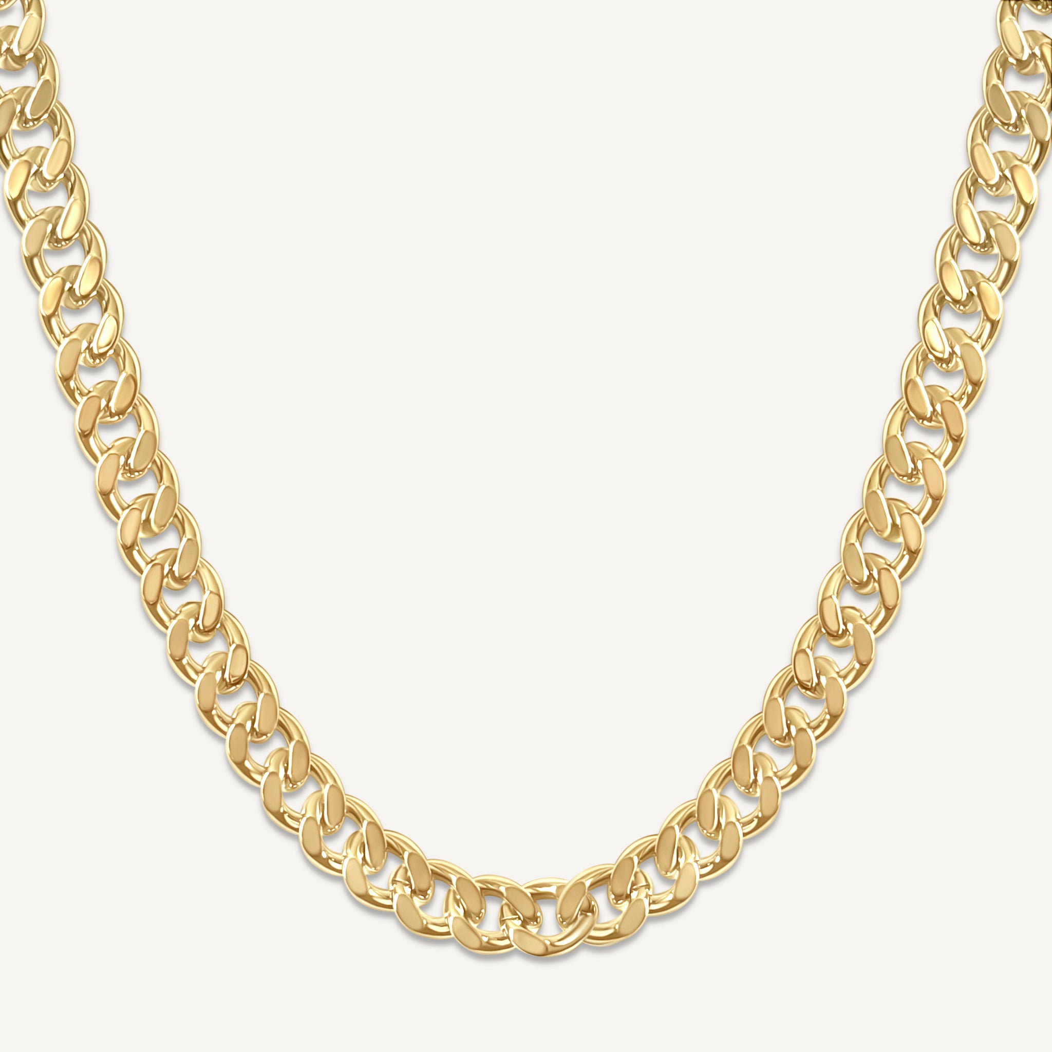 ZOE STATEMENT CURB CHAIN | GOLD