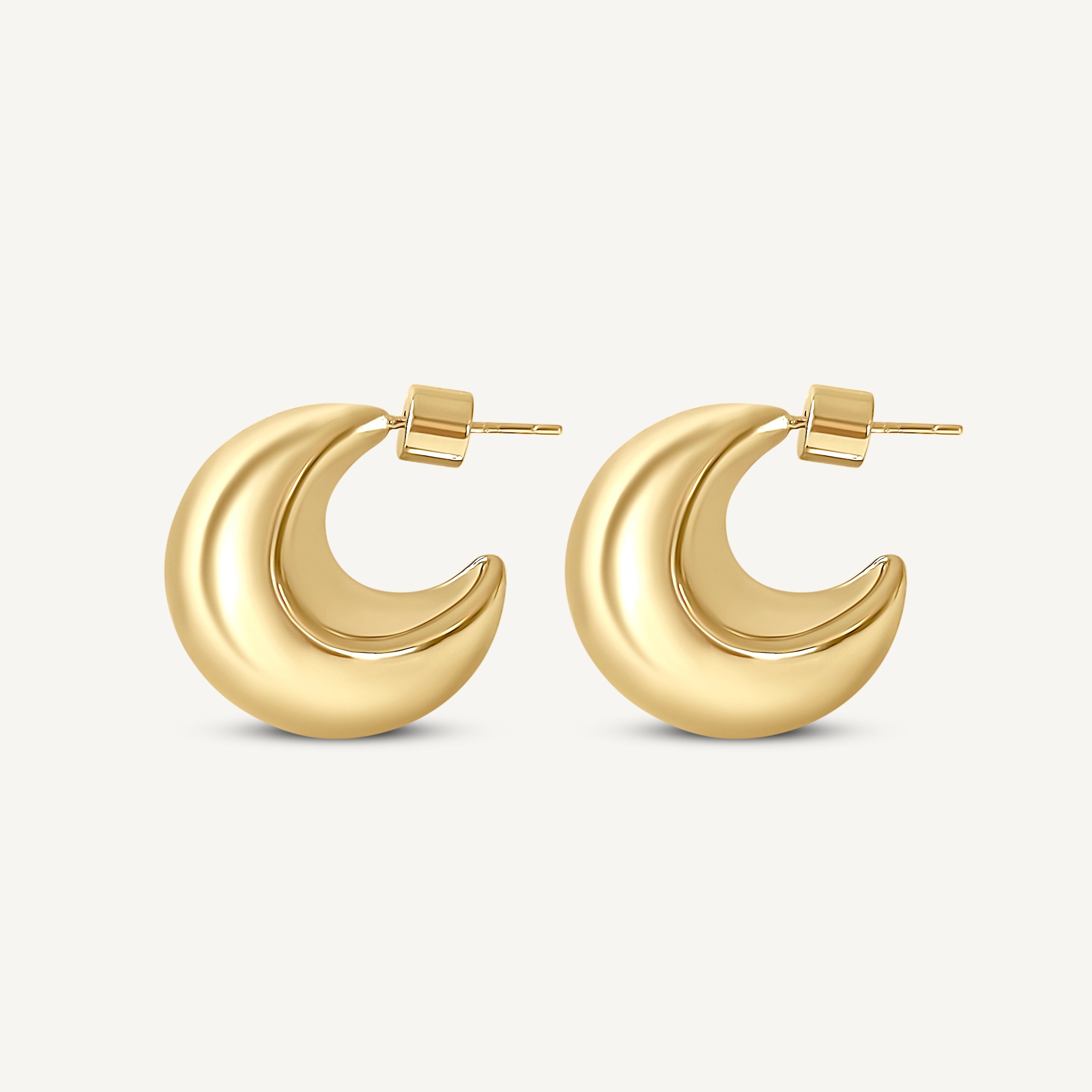 IVY CRESCENT EARRINGS | GOLD