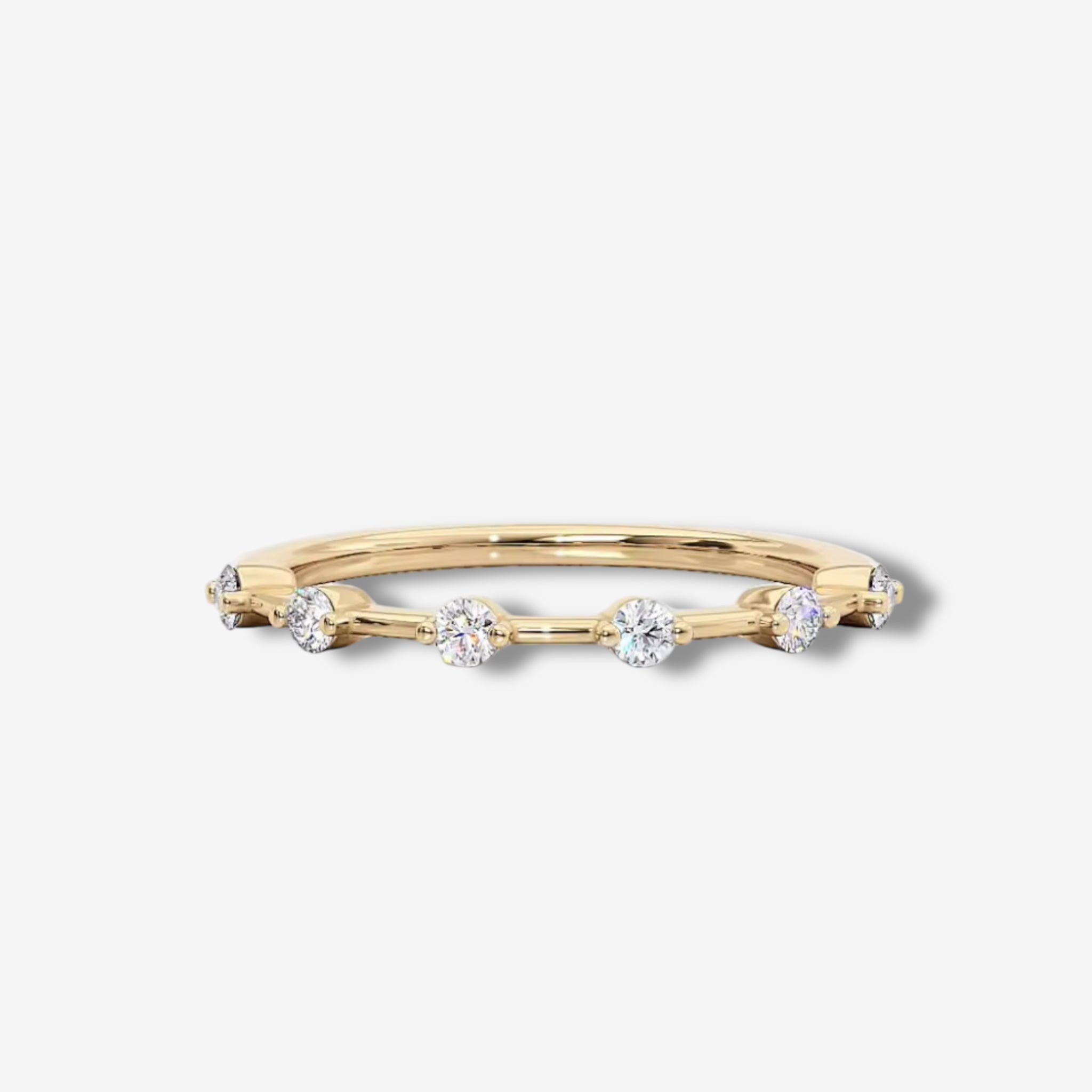 Meliss Dainty Sparkle RIng Gold CZ - Luxxy Jewelry